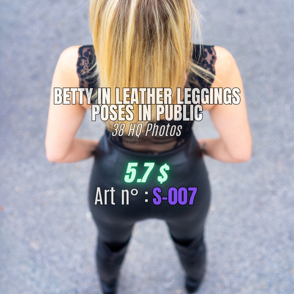 Betty in Leather Leggings