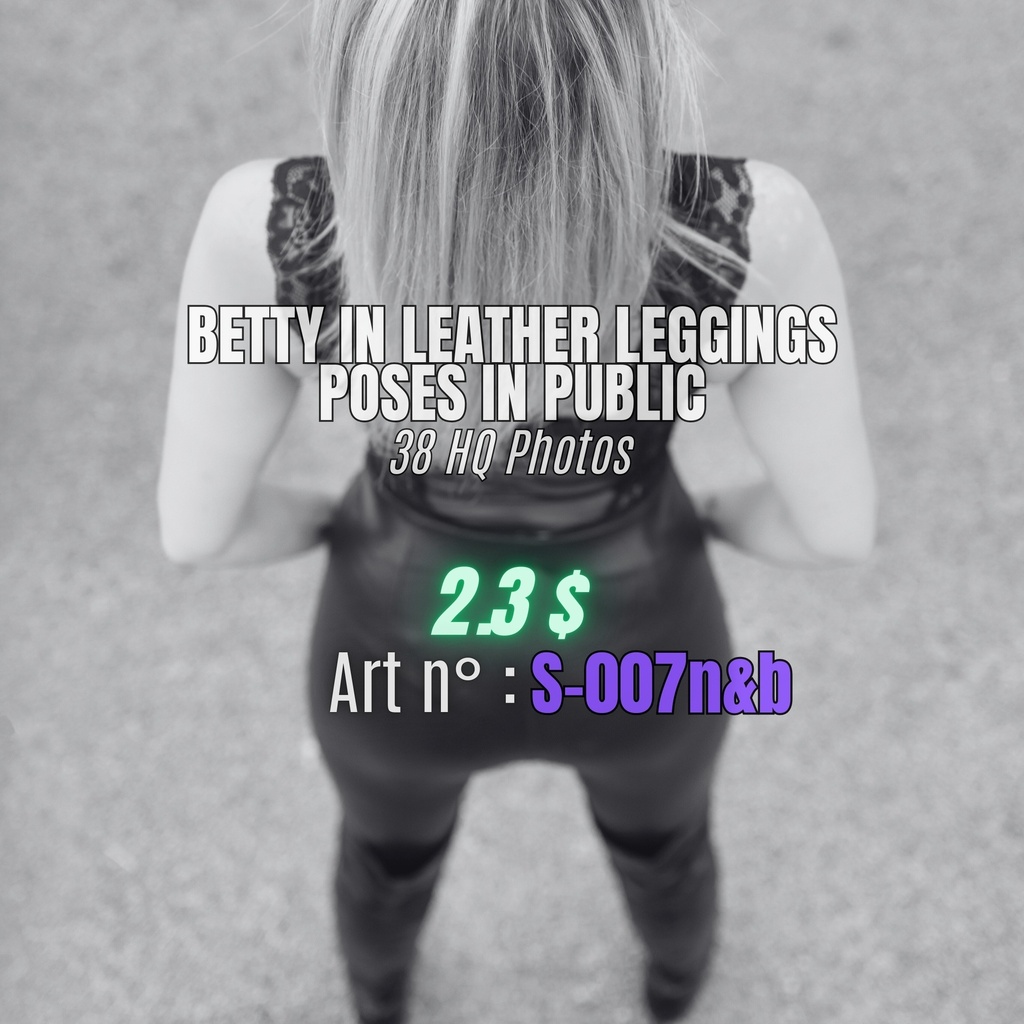 Betty in Leather Leggings N&B